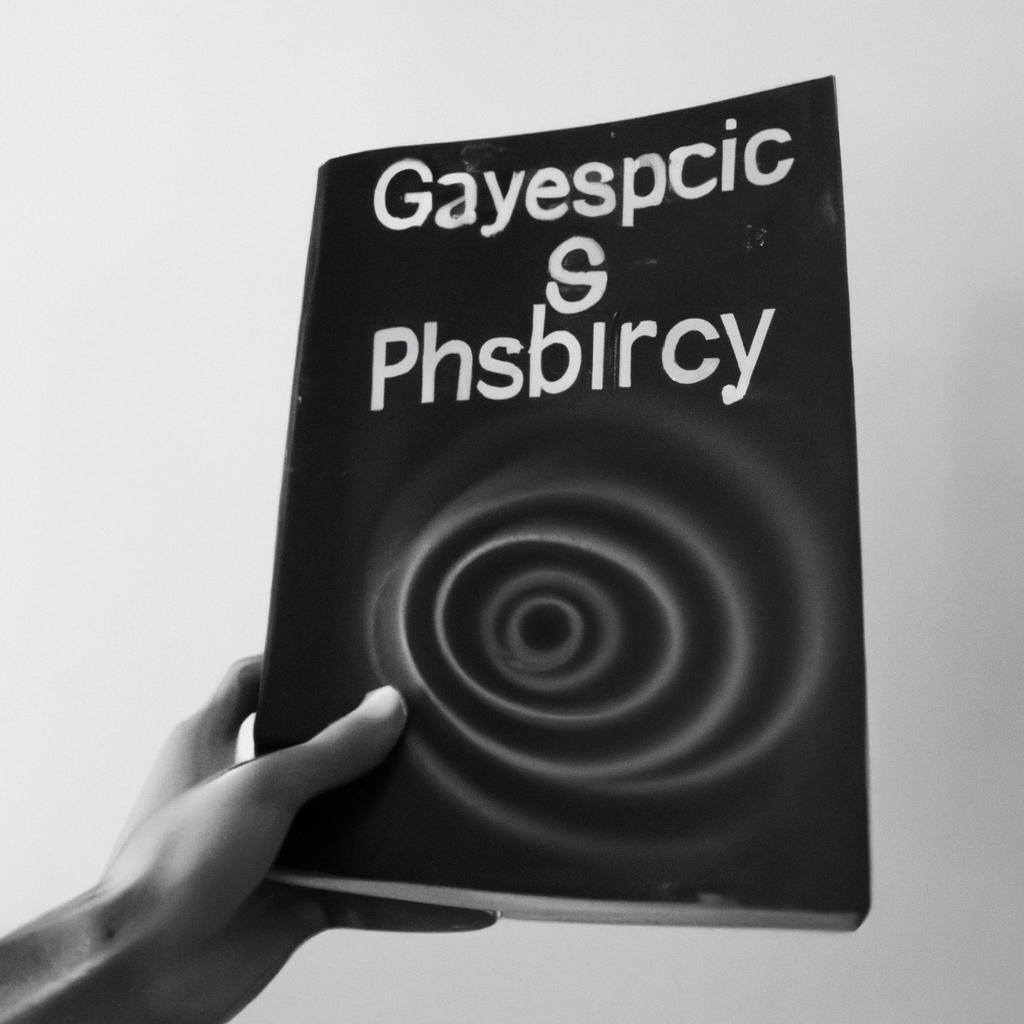 Person holding a physics textbook